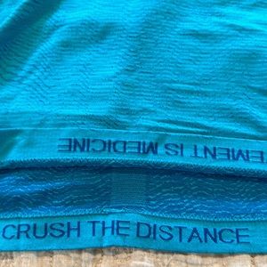 Lululemon size 8 waist length, swiftly long sleeve, teal blue